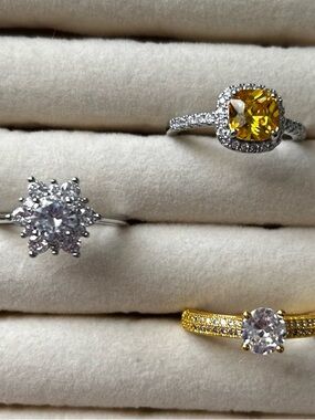 Bundle of 3 rings -size 10